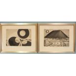 Roy Walker (1936-2001) 'St Austell Moon', a limited-edition signed etching, dated 1977, 10/60, 32