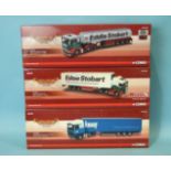 Corgi, "Hauliers of Renown", three Eddie Stobart Ltd trucks: CC13722, CC13812 and CC15207, all