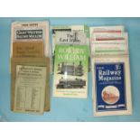 The Great Western Railway Magazine, three 1912 issues for July, October and December, nine issues of