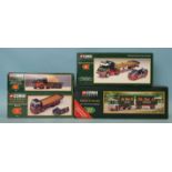 Corgi, 97369 AEC Truck and Trailer "Eddie Stobart" and three other Eddie Stobart trucks: 19801,