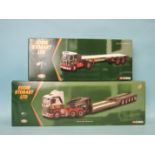 Corgi, "Eddie Stobart Ltd" limited editions: CC12203 Scania Low Loader and CC1250 Atkinson