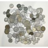 A quantity of 1920-1946 British silver coinage, (£19, 6d).