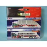 Corgi, Modelzone CC14012 Stobart Ford Focus WRC Rally Team and two "Hauliers of Renown" Eddie