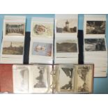 Approximately 240 postcards in three albums, mainly topographical, with Devon RPs by Chapman &