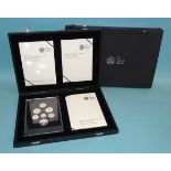 Royal Mint, a cased 2008 United Kingdom Coinage Emblems of Britain Silver Proof Collection, in