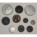 Two Netherland silver 2½ Guilders coins 1930 and 1932, a 1951 Festival of Britain crown and other