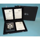 Royal Mint, a cased 2008 United Kingdom Coinage Emblems of Britain Silver Proof Collection, in