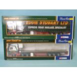 Corgi, Limited Edition Collectables, two "Eddie Stobart Ltd" trucks, CC13207 and CC13405, both