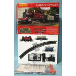 Hornby OO gauge, R1224 Urban Rambler train set, comprising LMS 0-4-0 tank engine RN 762, two wagons,