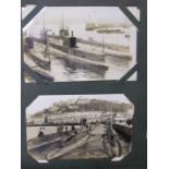 An album of approximately 250 mainly-topographical cards, many RPs, including submarines,