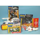 Dinky Toys, 358 Star Trek USS Enterprise with four (of six) missiles, (box a/f), 362 Trident Star