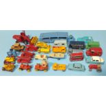 Lesney, twenty-four diecast vehicles and three Charbens miniature vintage cars, (all play-worn), (
