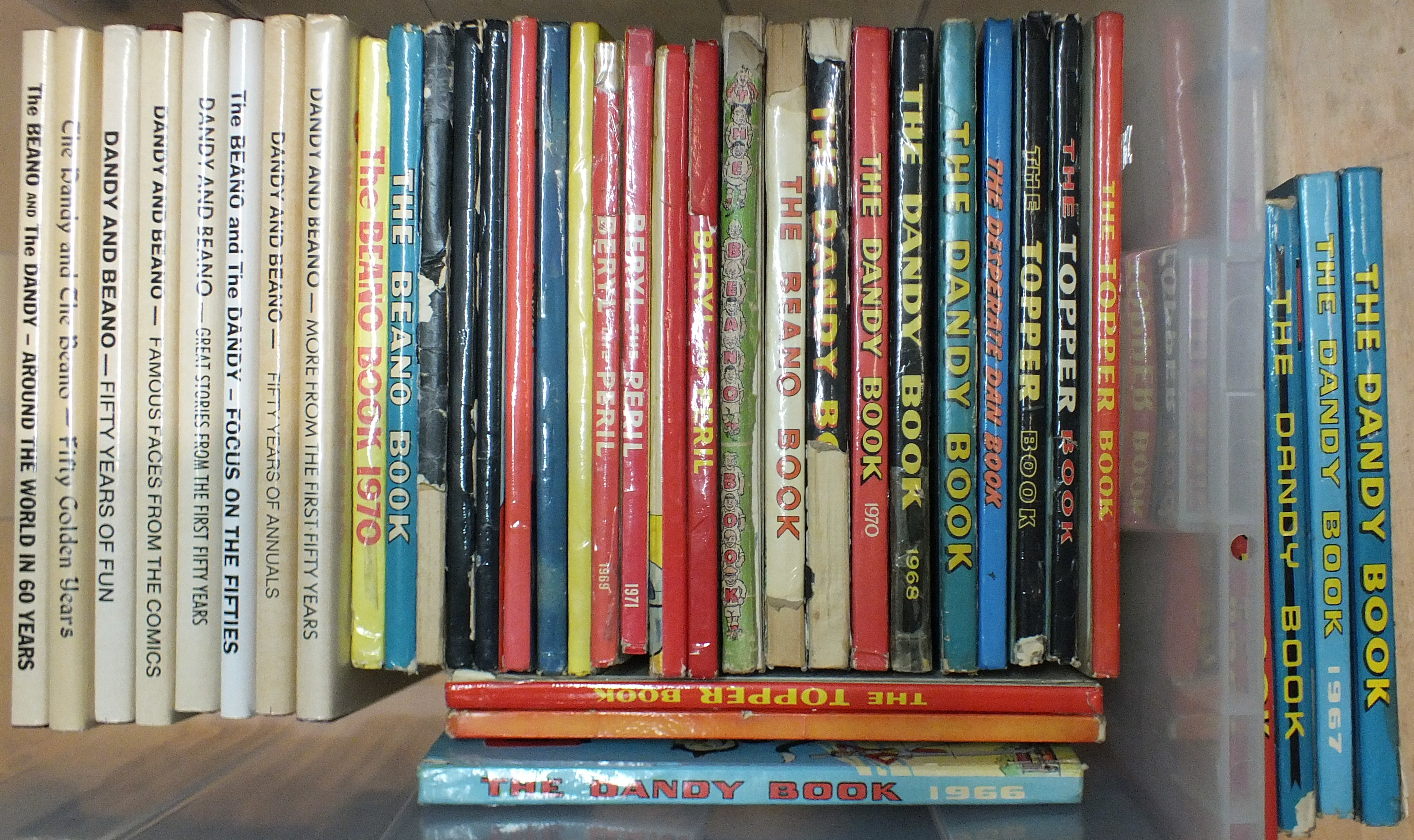 A quantity of Beano, Dandy Topper, Beryl the Peril and other books and annuals, (38).