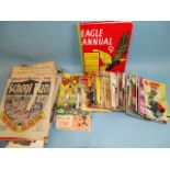 A quantity of Commando (16), War and Battle Picture Library (9) and other comics, Eagle, 2000AD,