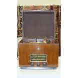 An Ekco model TRG 229 table-top gramophone, 45cm wide, 38cm high.