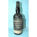 Fonseca's Finest 1945 Vintage Port, one bottle, level mid-neck, capsule intact, label dirty,