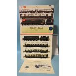 Hornby OO gauge, R2568 Devon Belle train pack, with BR 4-6-2 locomotive 'Watersmeet' RN 34030 and