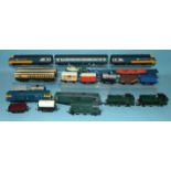Hornby OO gauge, Class 43 HST 125 diesels (x2) and Intercity coach, other locomotives by Triang,