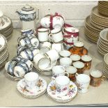 A twenty-seven-piece Royal Doulton 'Merryweather'-decorated coffee service and other ceramics and