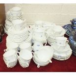 Approximately ninety-five pieces of Royal Adderley 'Blue Chelsea' tea and dinner ware, together with