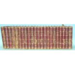 Scott (Sir Walter), novels, 22 vols, marbled bds, hf red mor gt, 12mo, Adam & Charles Brock, 1862-3,