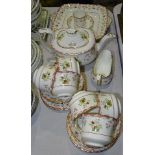 Twenty-four pieces of Wedgwood 'Bianca' decorated tea ware, comprising: teapot, milk jug, six each