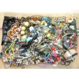 A quantity of costume jewellery.