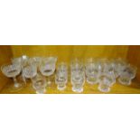 A part-suite of Stuart Crystal drinking glasses, (20 pieces).