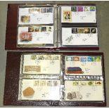 A collection of mainly Great British FDC's in three albums and loose, with issues to 2002, also an