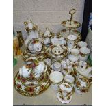 Fifty-two pieces of Royal Albert 'Old Country Roses' tea and dinner ware, etc.