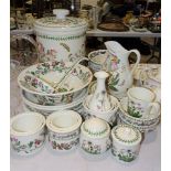 A collection of Portmeirion 'The Botanic Garden' decorated kitchen ware, including a large storage