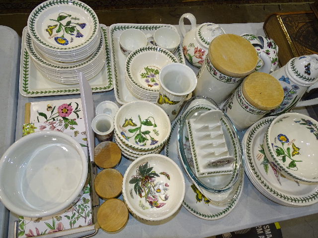 Approximately 65 pieces of Portmeirion 'The Botanic Garden' tea, dinner and kitchen ware,