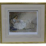 After Sir William Russell-Flint (1880-1969), 'The Looking Glass', an unsigned limited-edition