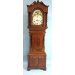 J J Reese, Port Madoc, a 19th century Welsh mahogany long case clock, the 14'' arched dial with
