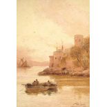 Walter Stuart Lloyd RBA (fl. 1875-1929) DARTMOUTH HARBOUR Signed watercolour, titled on mount, 36.