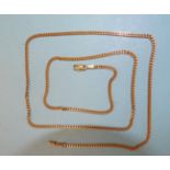 A 9ct yellow gold curb-link neck chain, 55cm long, 7g.