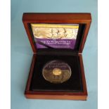 A Tristan da Cunha gold quarter-sovereign, 2015 'Long To Reign Over Us' proof FDC, cased with
