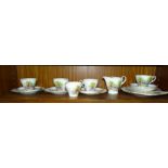 Nineteen pieces of Shelley 'England Charm' series tea ware, no.0188, (19).