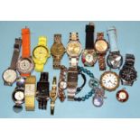 Nineteen various wrist watches, (unboxed).