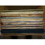 A collection of LP records, mainly big band and jazz.