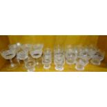 A part-suite of Stuart Crystal drinking glasses, (20 pieces).