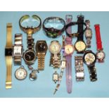 Eighteen various wrist watches, (unboxed).