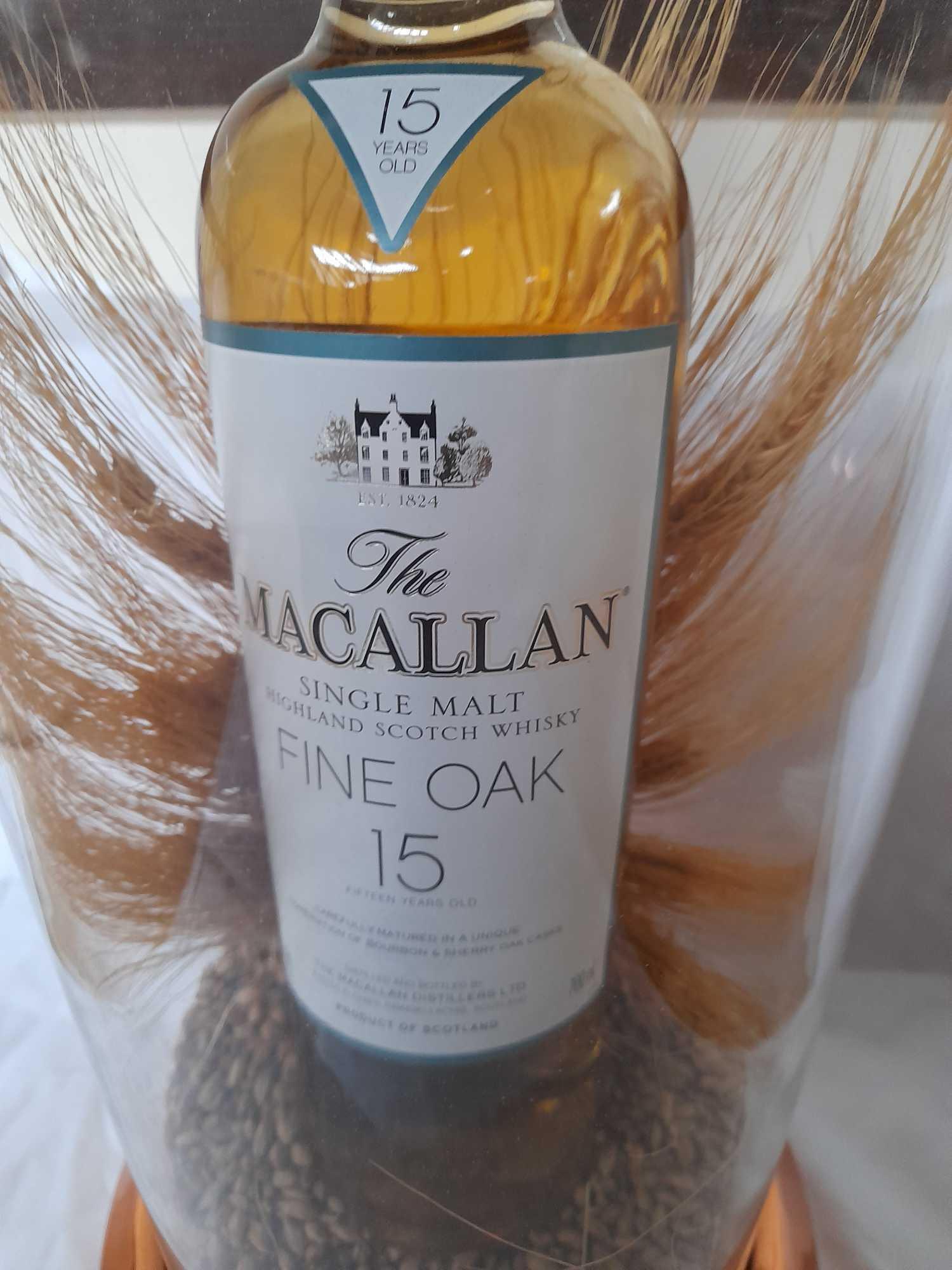 MACALLAN ADVERTISING TUBE FINE OAK 15 YR-NOT WHISKY IN BOTTLE - Image 11 of 12