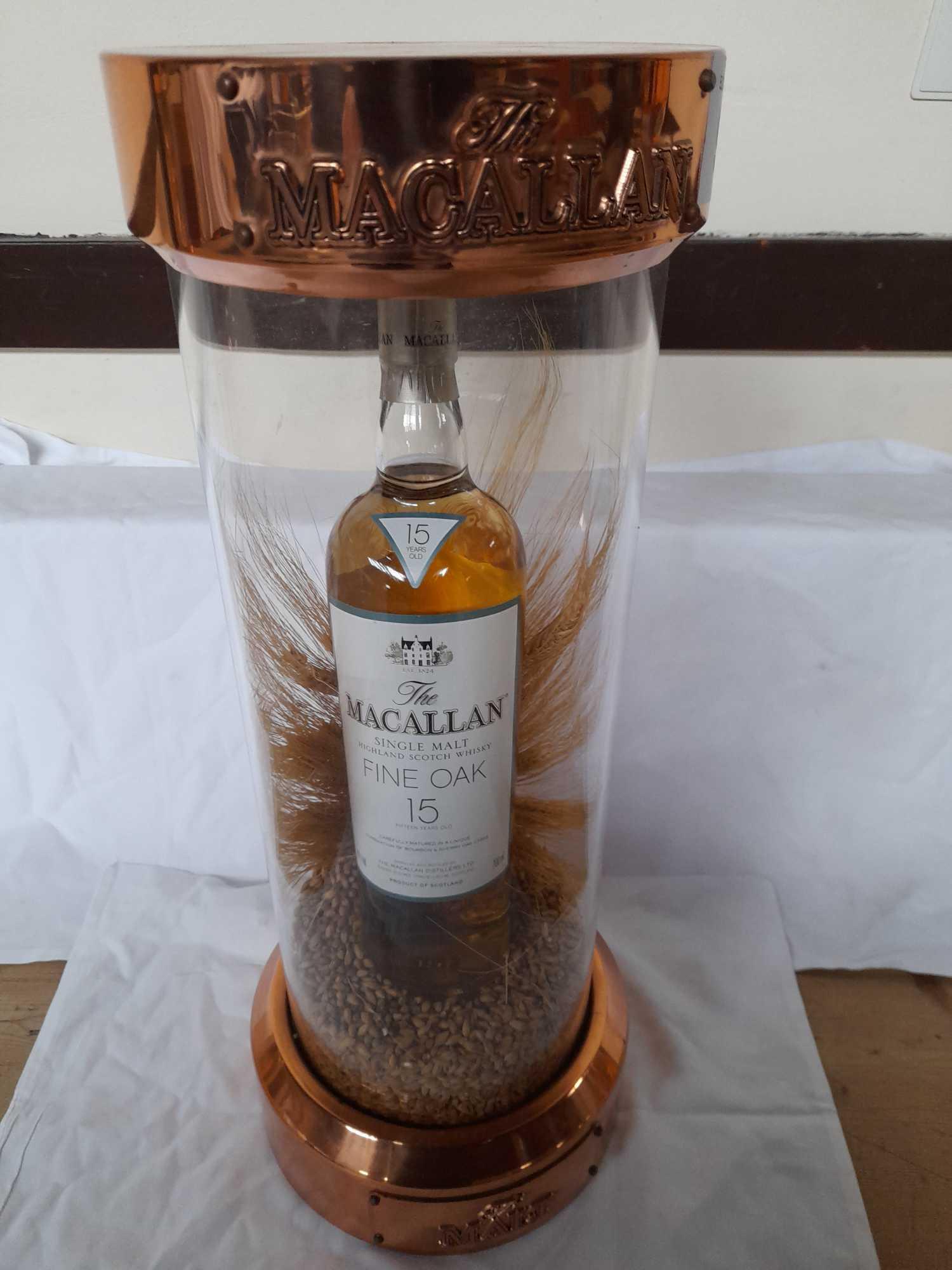 MACALLAN ADVERTISING TUBE FINE OAK 15 YR-NOT WHISKY IN BOTTLE - Image 3 of 12