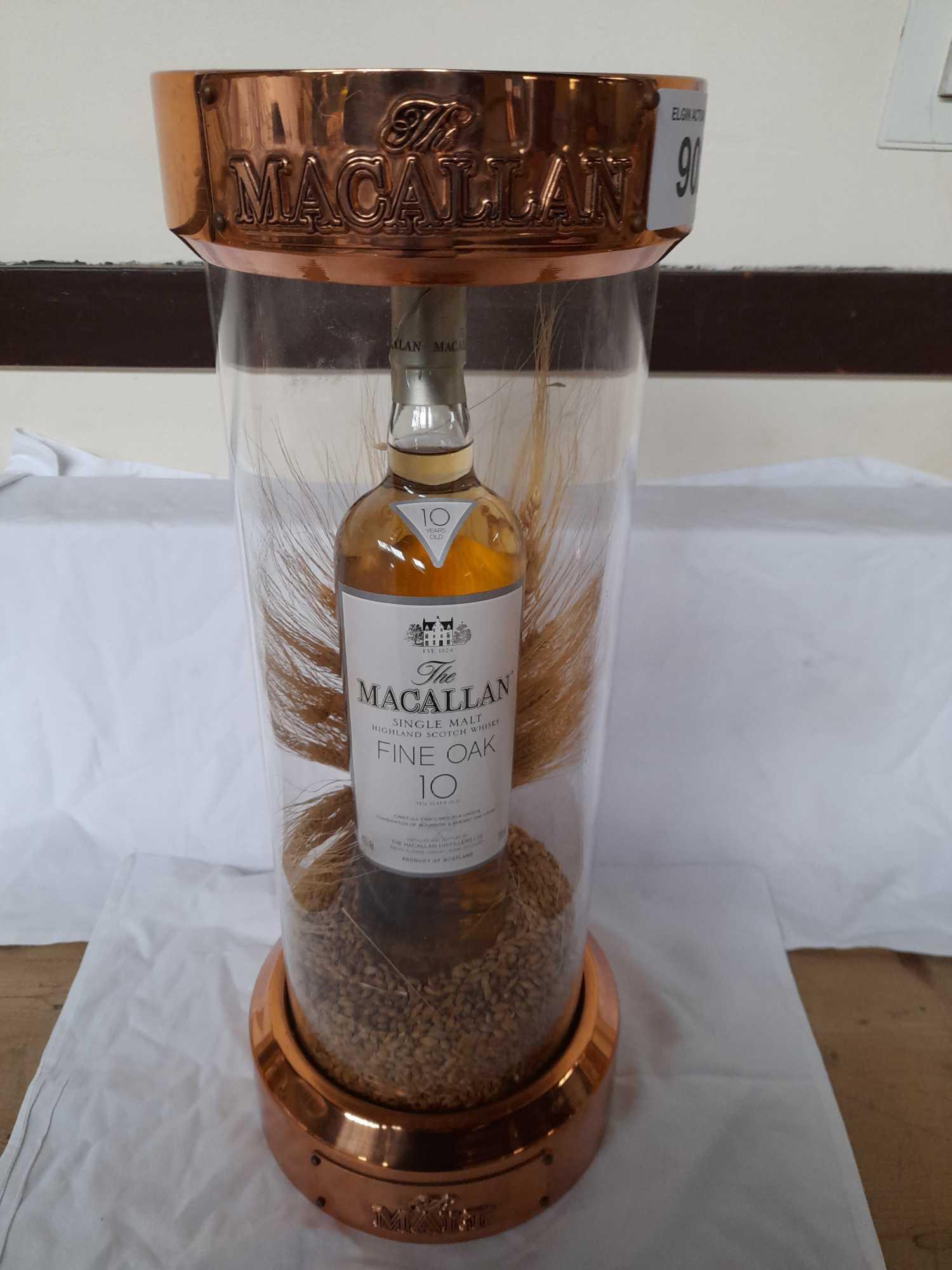 MACALLAN ADVERTISING TUBE FINE OAK 10 YR-NOT WHISKY IN BOTTLE - Image 2 of 12