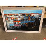 LARGE VIETNAM OIL PAINTING- SIZE 179 x 120 CMS WITH FRAME