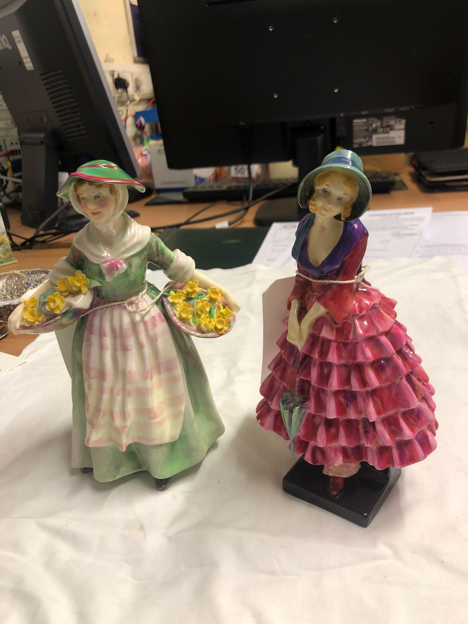 2 ROYAL DOULTON FIGURES- DAFFY DOWN DILLY & PRISCILLA - Image 2 of 15