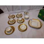 20 PCE AYNSLEY PART TEA SERVICE (CUP MISSING)