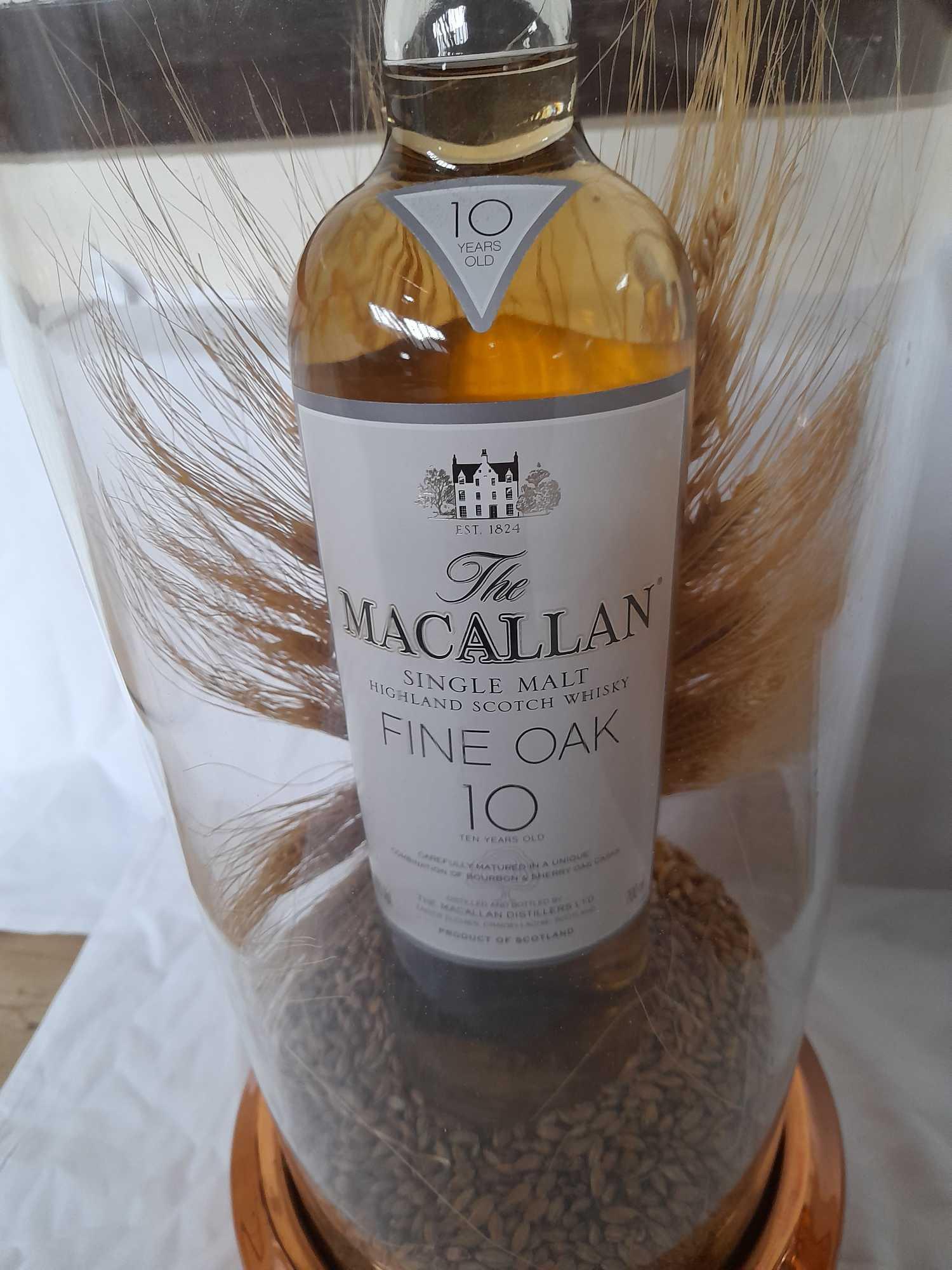 MACALLAN ADVERTISING TUBE FINE OAK 10 YR-NOT WHISKY IN BOTTLE - Image 10 of 12