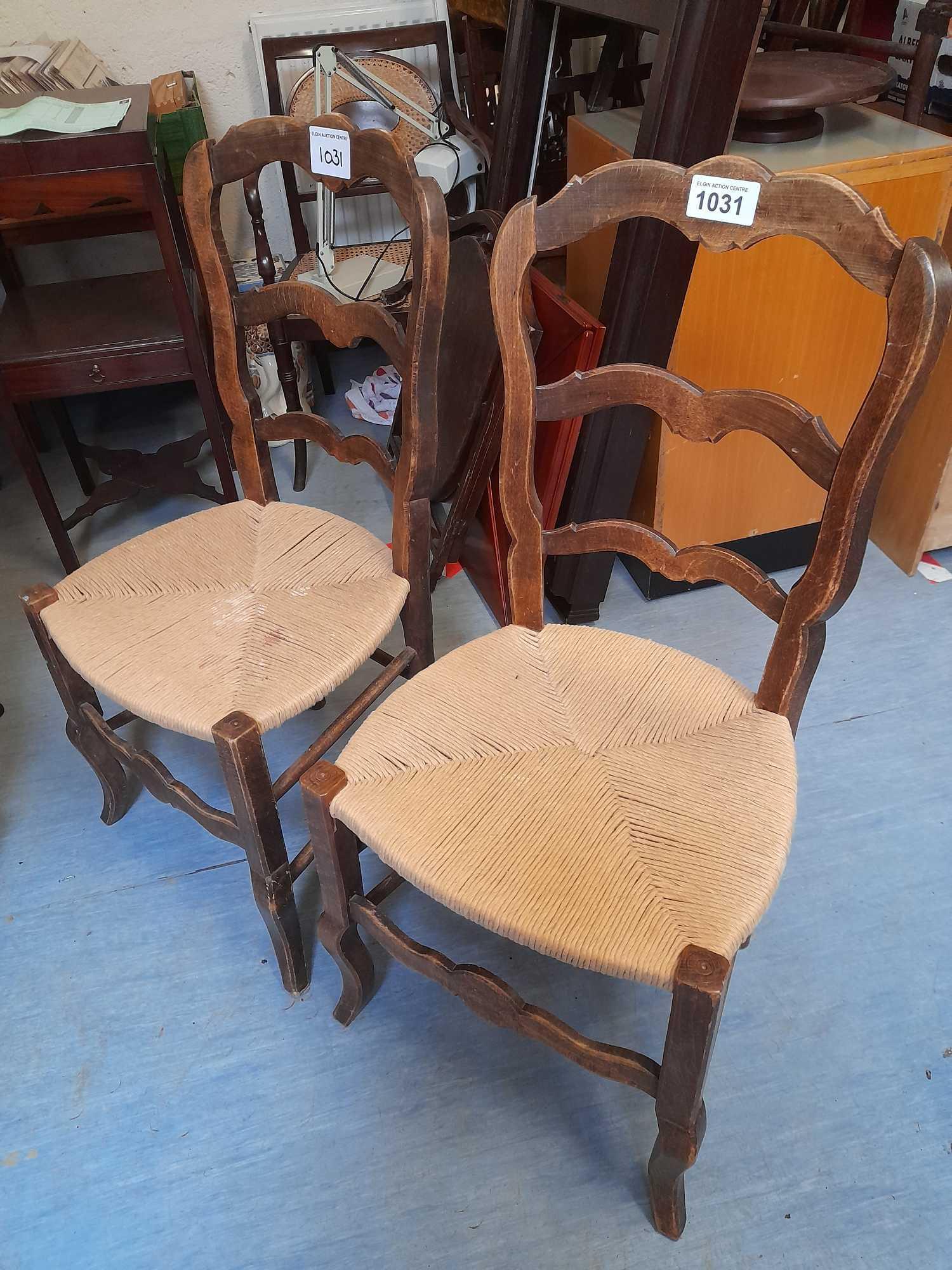 2 CANE CHAIRS (AF) - Image 3 of 6